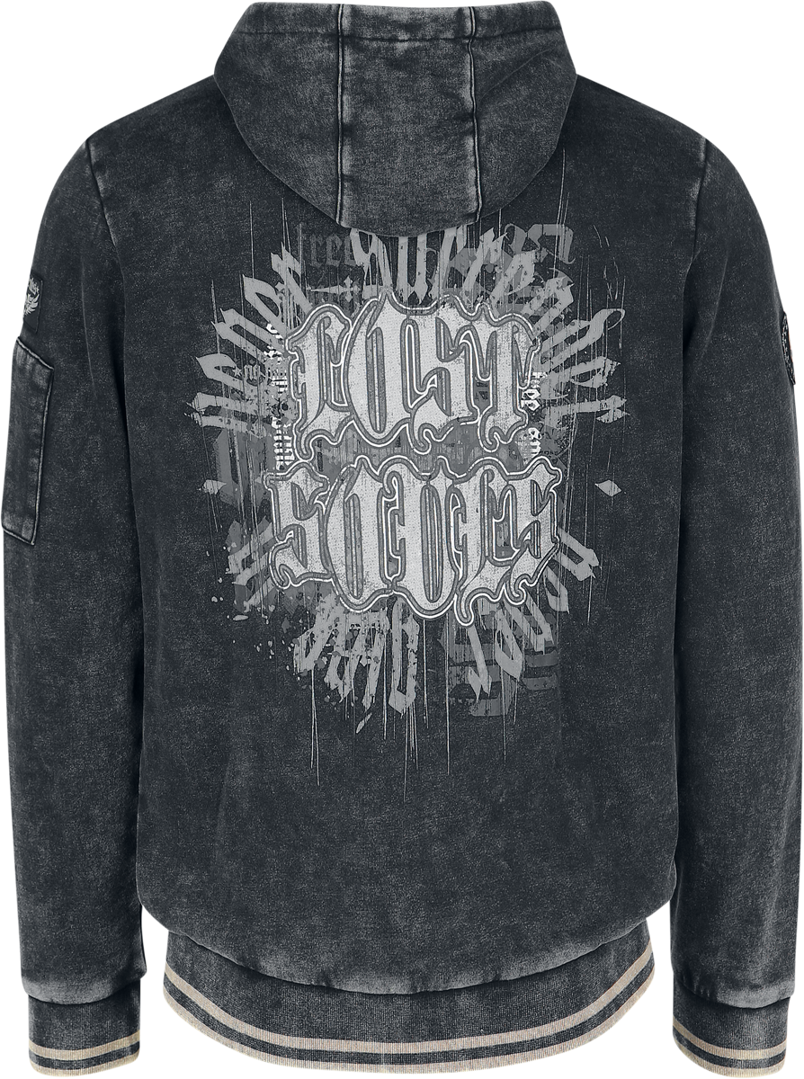 Rock Rebel by EMP Skulls & Details Hoodie Jacket black - Image 3