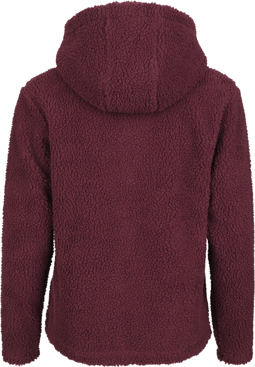 RED by EMP Fleece-lined hoodie Hoodie Jacket burgundy - Image 3