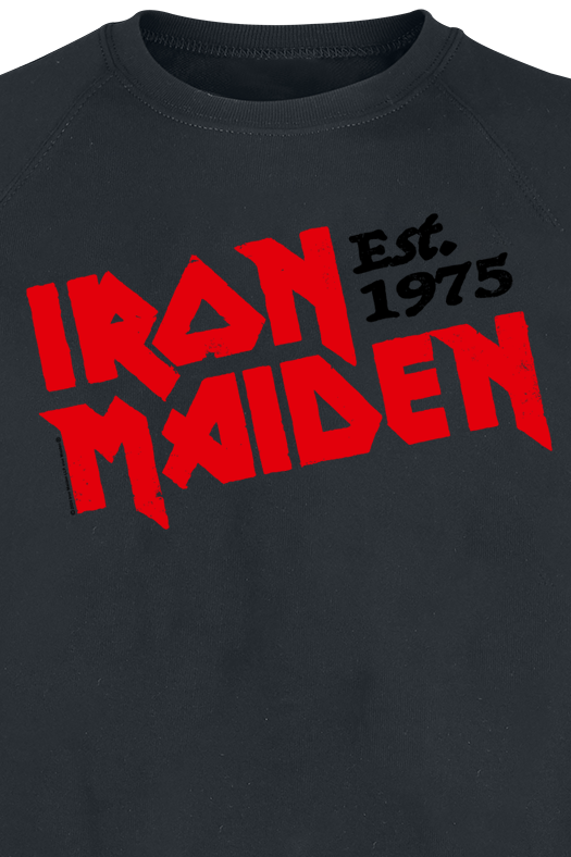Iron Maiden Est. 1975 Sweatshirt black - Image 3