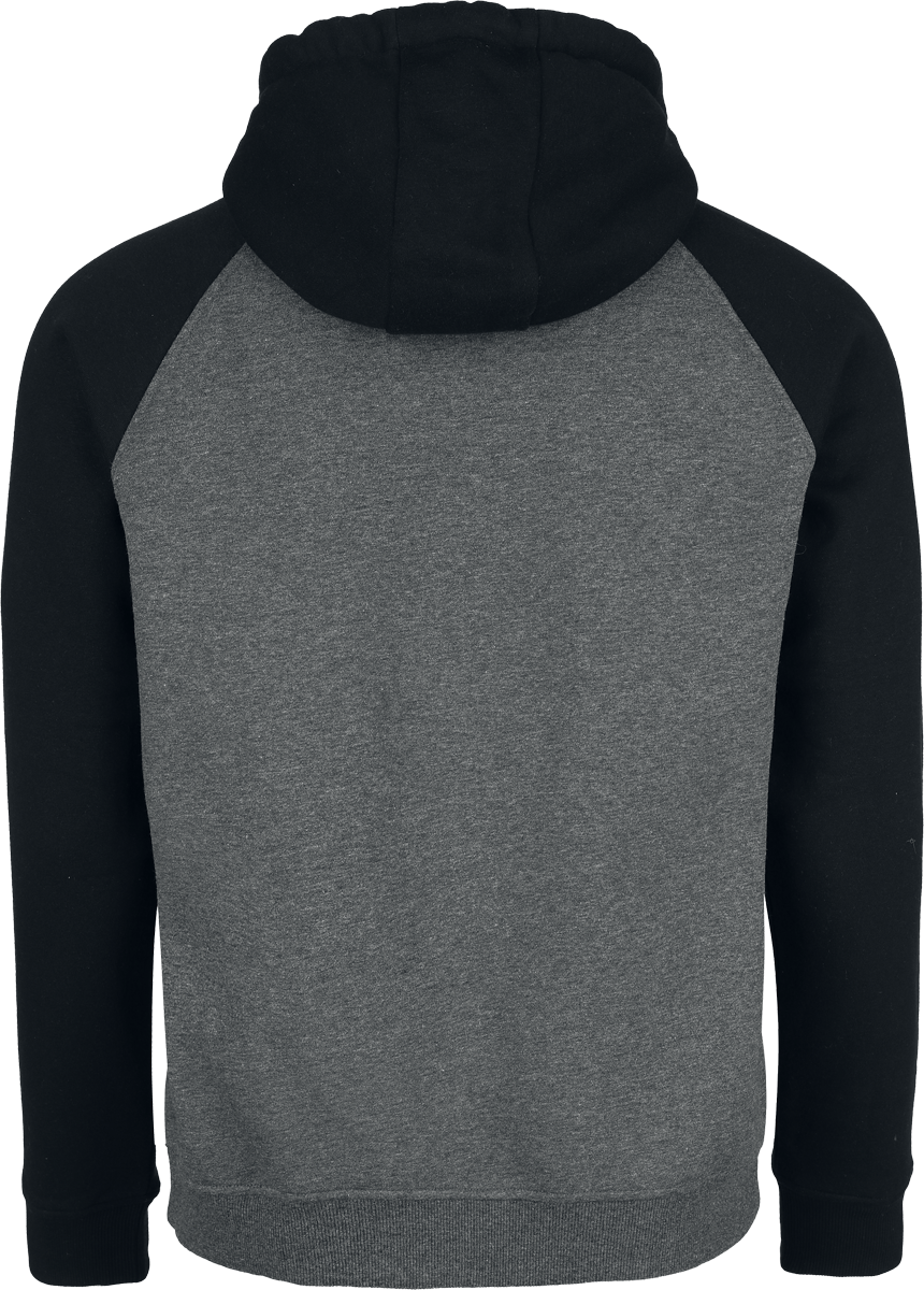 RED by EMP Two-tone hooded jacket with raglan sleeves Hoodie Jacket black grey - Image 3