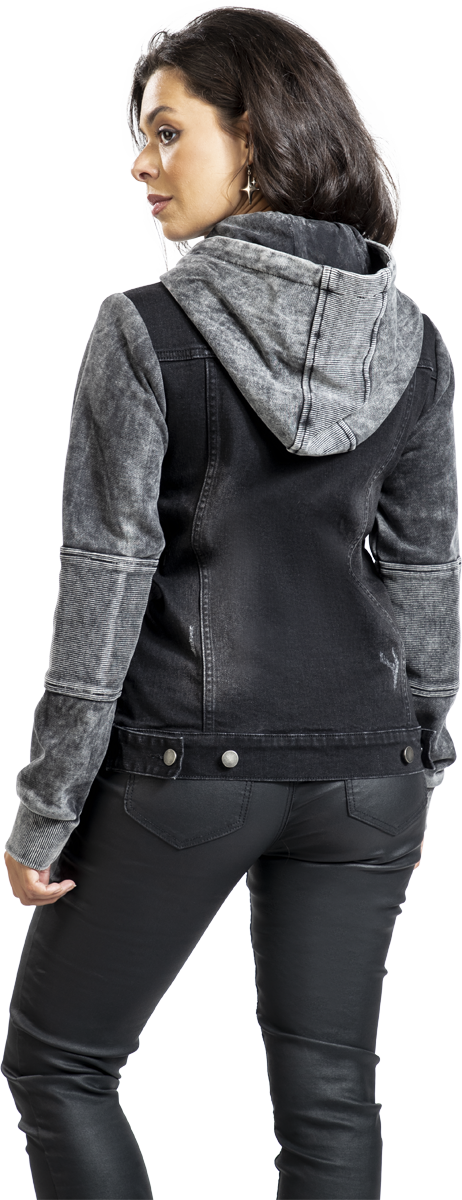 Black Premium by EMP Jeans Jacket black grey - Image 3