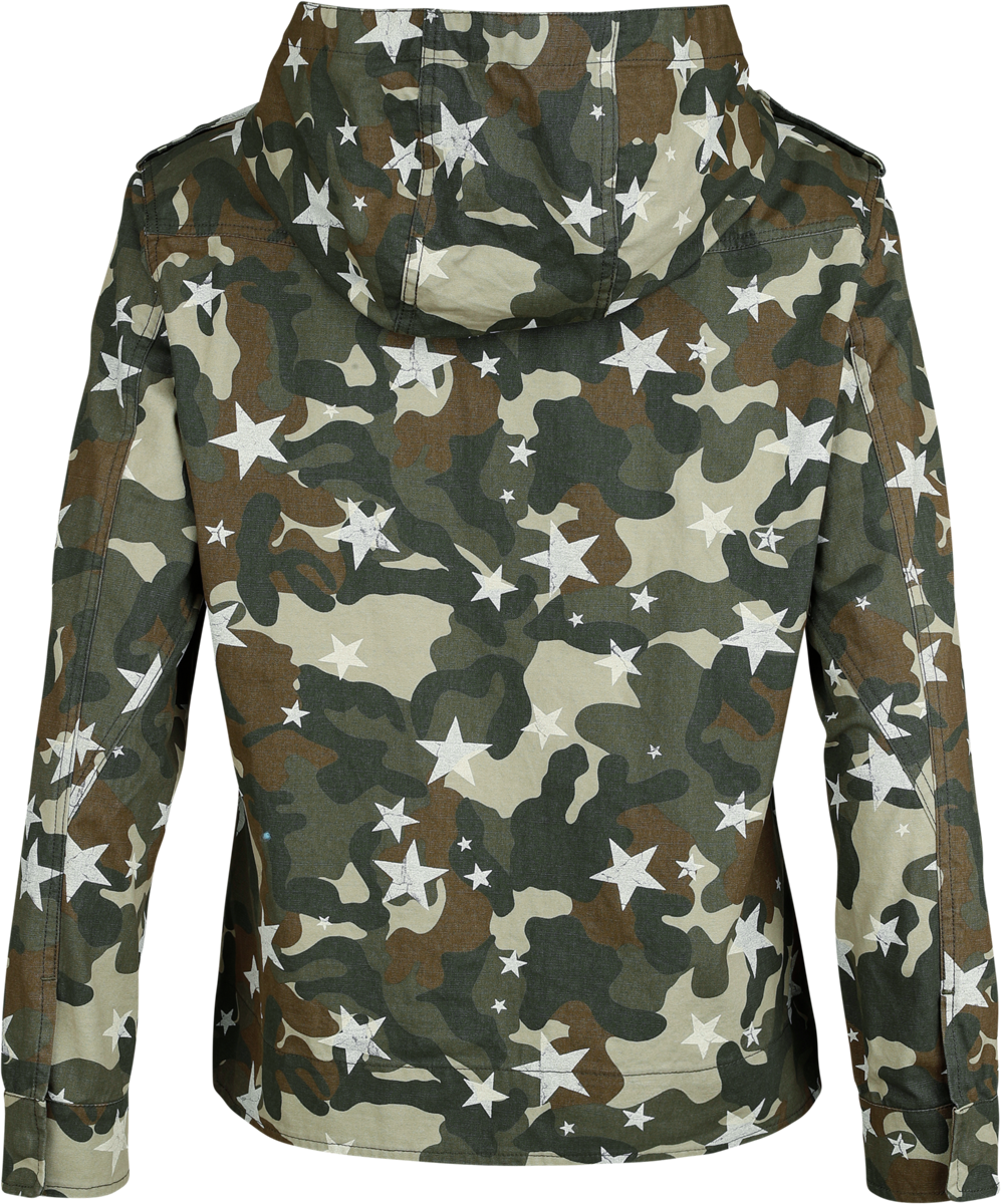 RED by EMP Camo meets Stars Mid-Season Jackets multicolour - Image 3