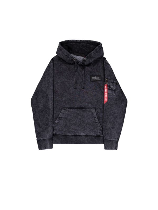 Alpha Industries Back Print Hoodie Vintage Hoodie black - Image 2