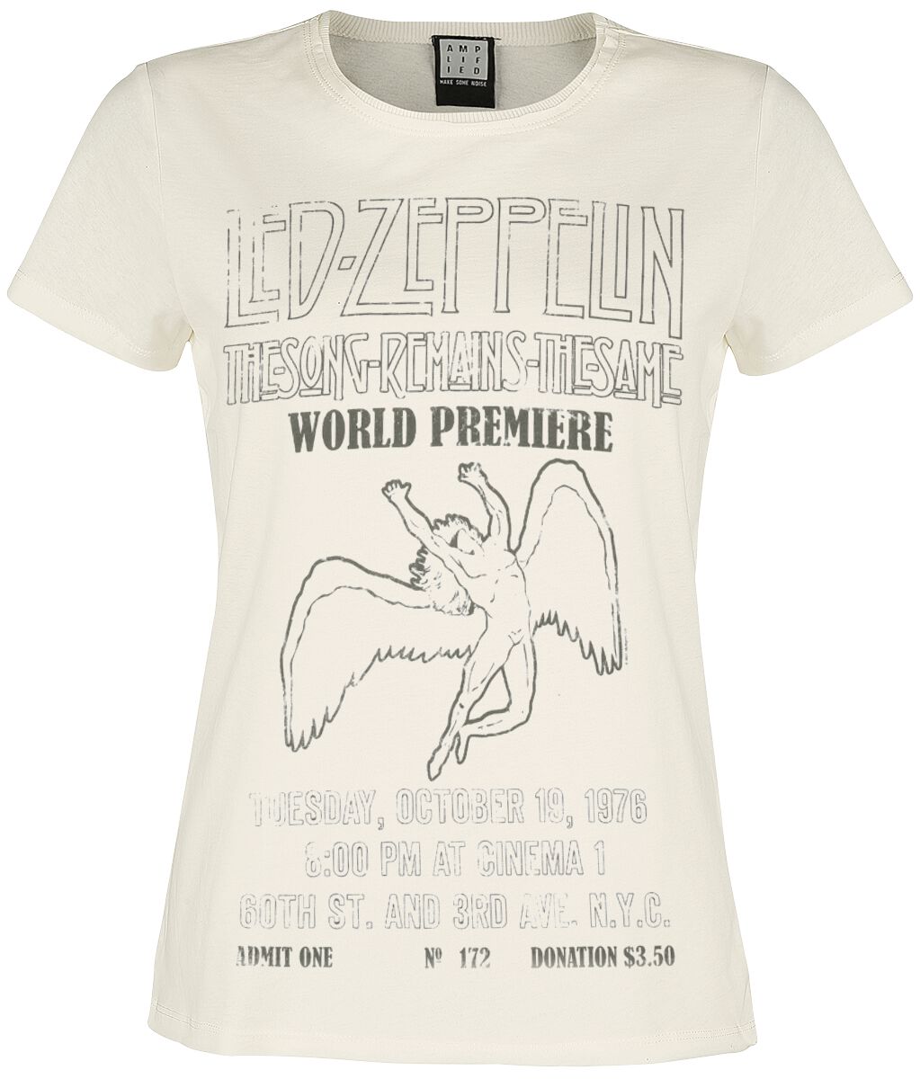 Led Zeppelin Amplified Collection - The Song Remains The Same T-Shirt off white - Image 2