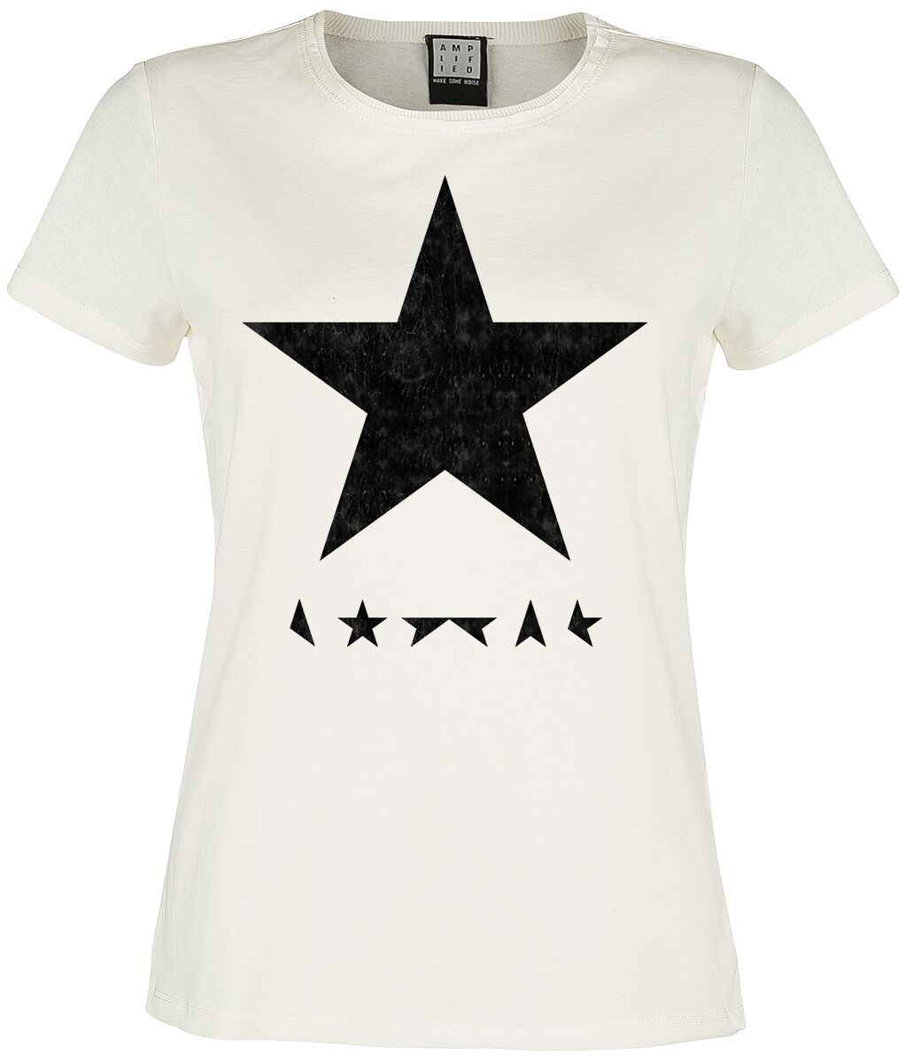 David Bowie Amplified Collection - Black Star T-Shirt off white - Image 2