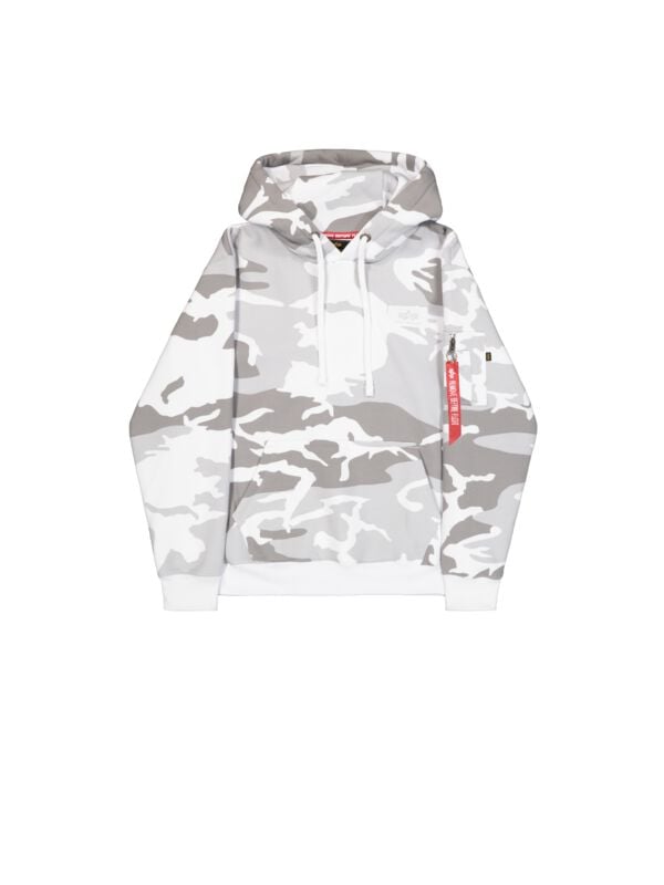 Alpha Industries Back Print Hoodie Vintage Hoodie white - Image 2