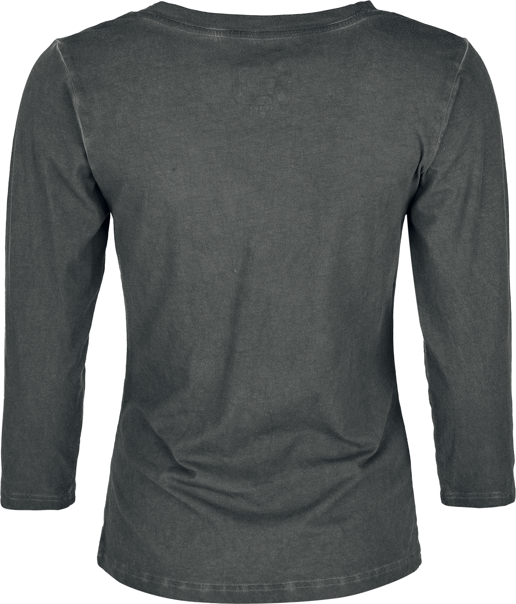 RED by EMP Basic 3/4 sleeve Top Long-sleeve Shirt grey - Image 3