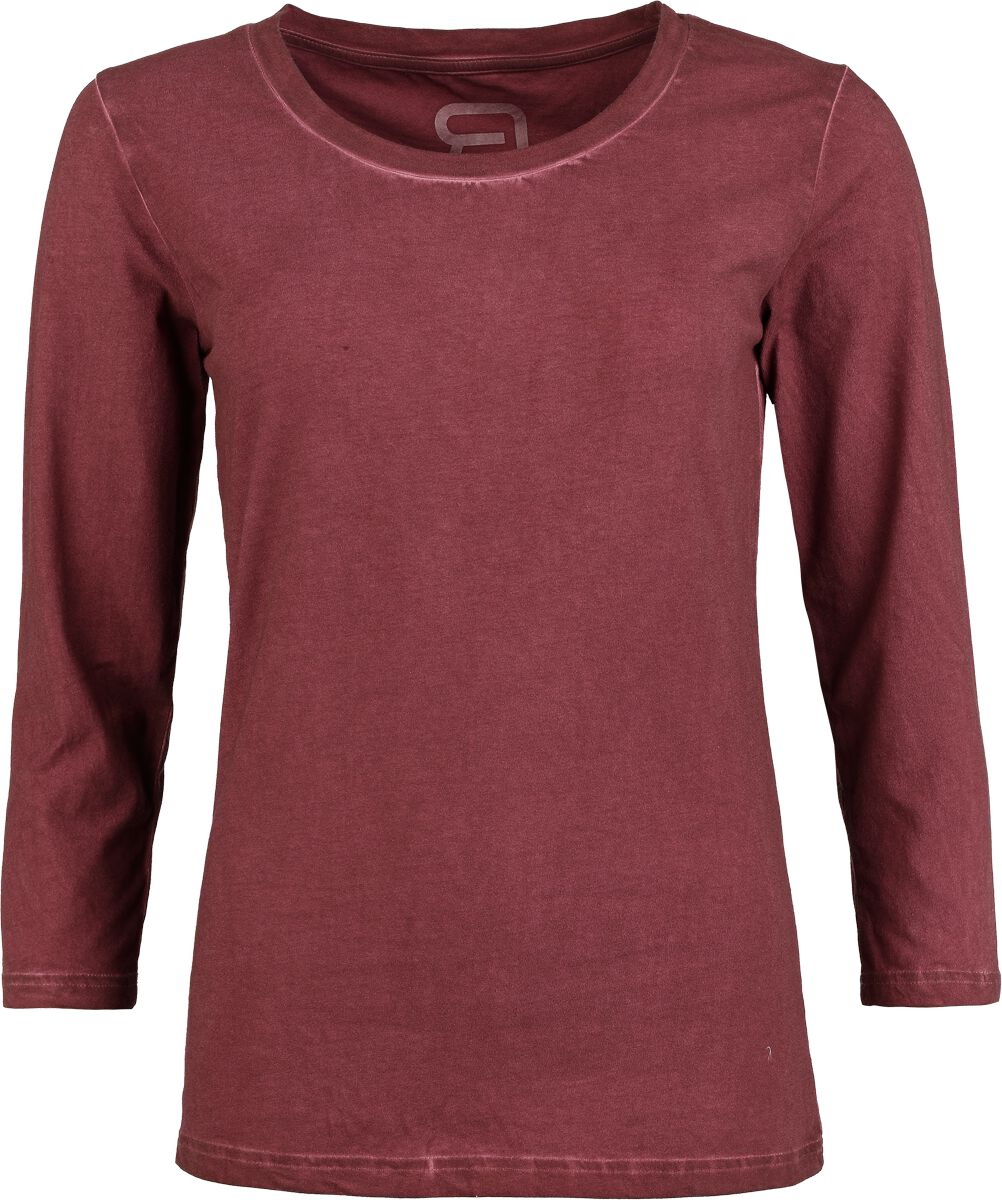 RED by EMP Basic 3/4 sleeve Top Long-sleeve Shirt burgundy - Image 2