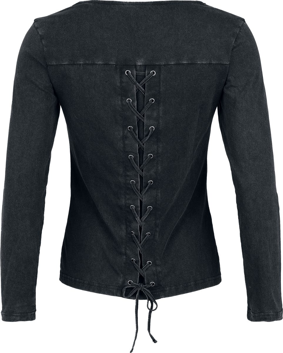 Rock Rebel by EMP Skulls & Details Long-sleeve Shirt black - Image 3