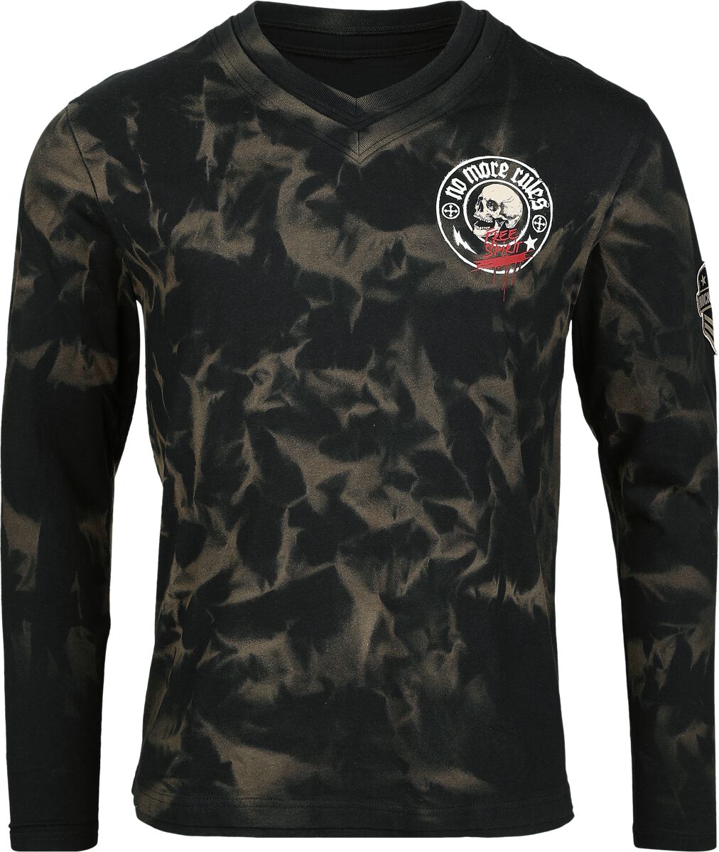 Rock Rebel by EMP Skulls & Details Long-sleeve Shirt black - Image 2