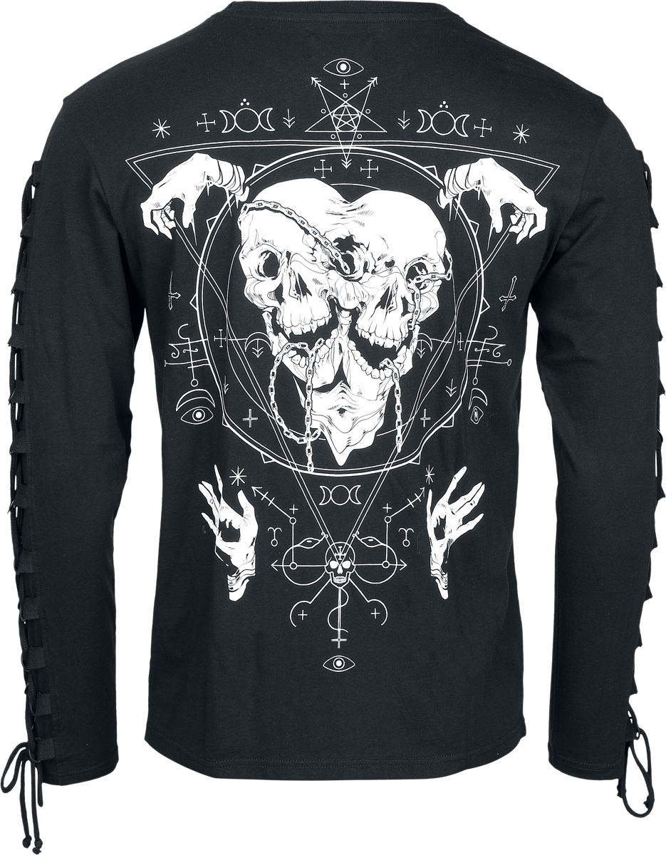 Gothicana by EMP Tempted by Alchemy Long-sleeve Shirt black - Image 3