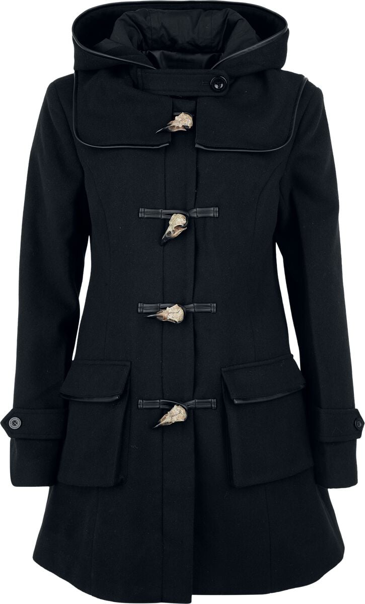 Black Premium by EMP Celtic fine lines Coat black - Image 2
