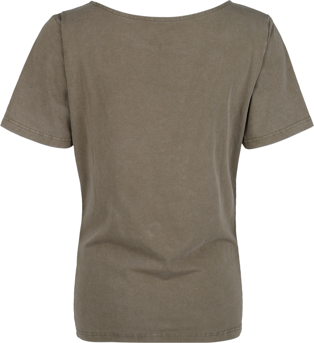 Rock Rebel by EMP T-shirt with skull print and rhinestones T-Shirt olive - Image 3