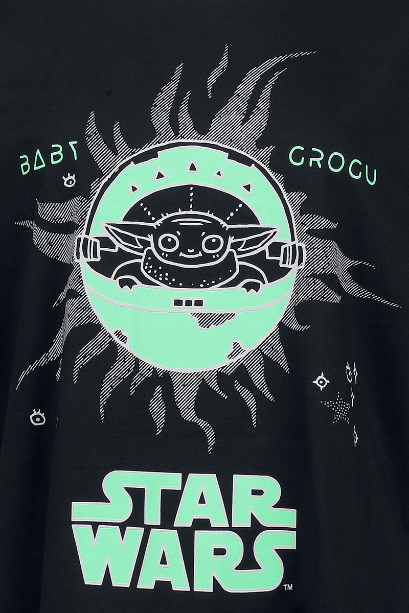 Star Wars Baby Grogu - Oversize Oversized T-shirt black - Image 3
