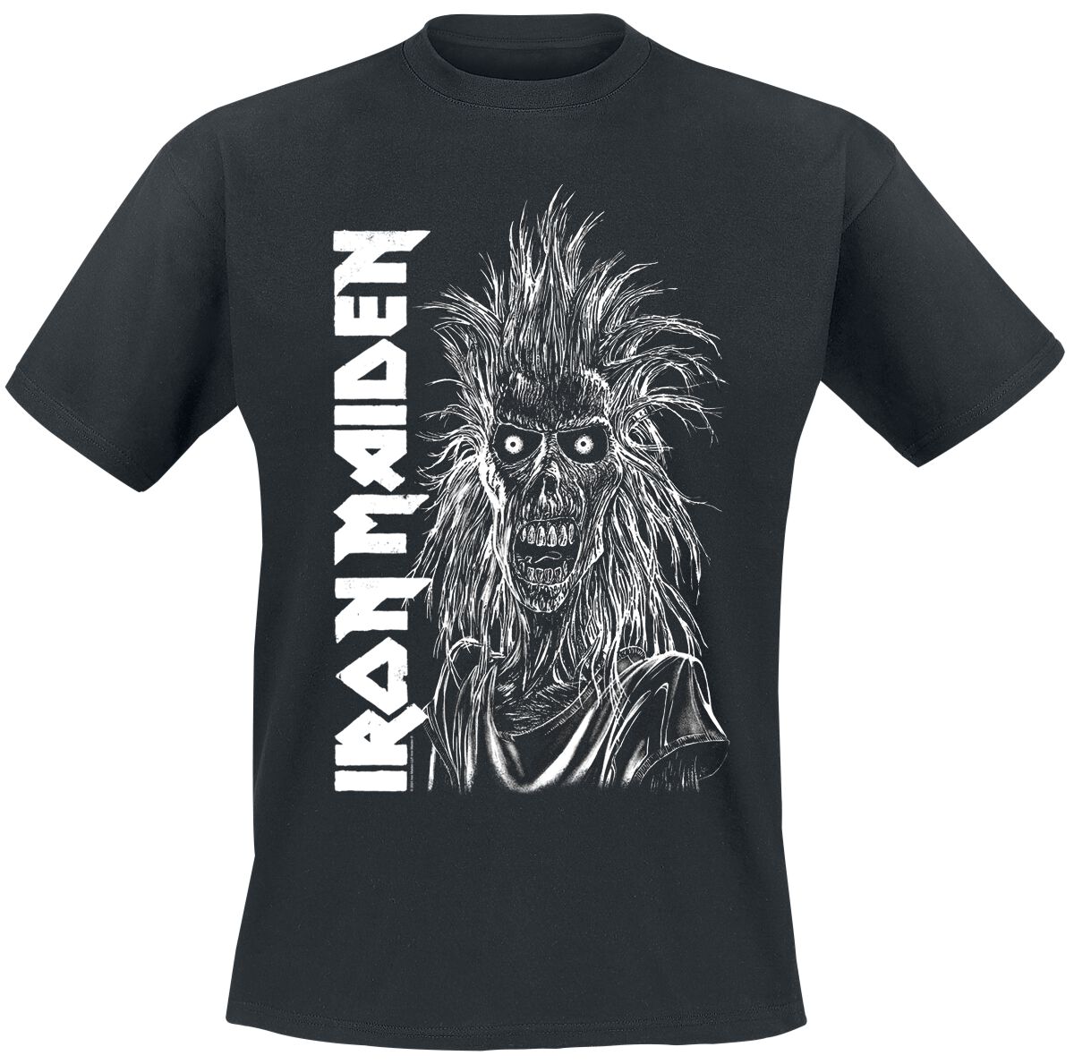 Iron Maiden Eponymous Vertical Logo T-Shirt black - Image 2