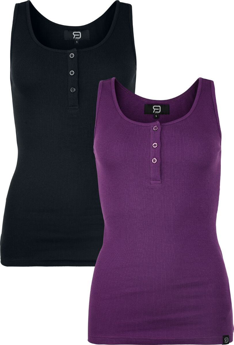 RED by EMP Basic 2-pack Top black lilac - Image 2