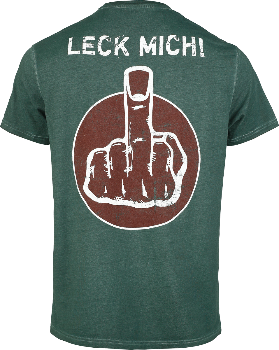 Hämatom Leck Mich T-Shirt green - Image 3