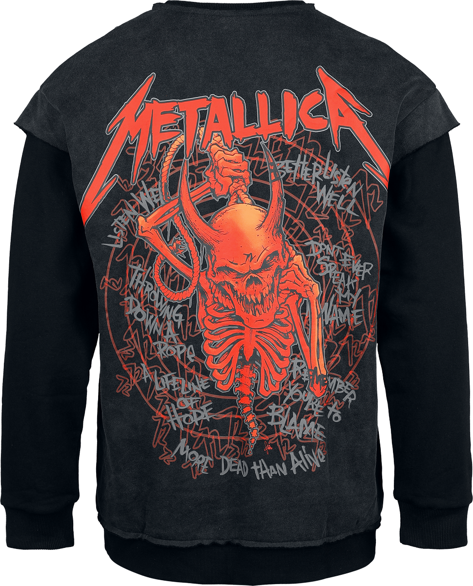Metallica EMP Signature Collection Sweatshirt dark grey black - Image 3