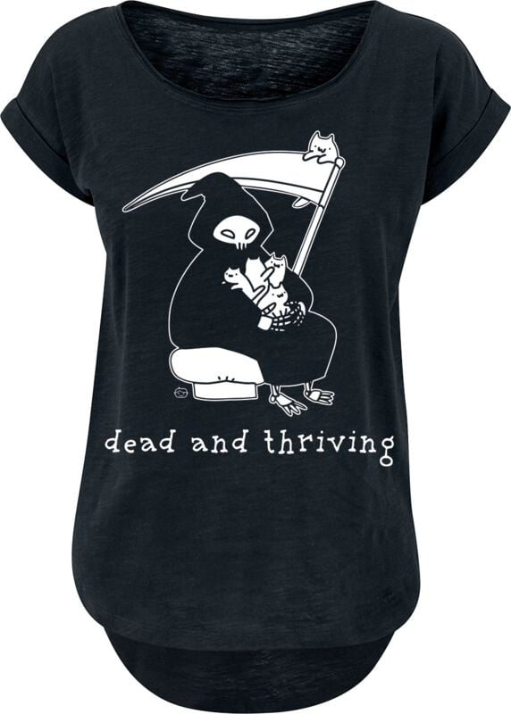 Goodie Two Sleeves Dead And Thriving T-Shirt black - Image 2
