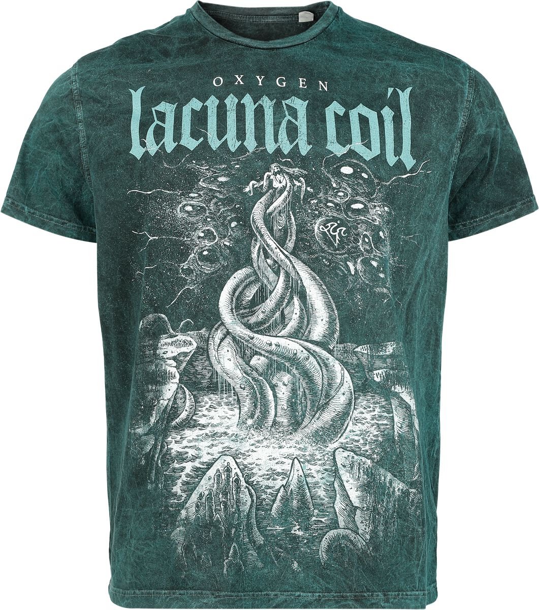 Lacuna Coil Oxygen T-Shirt petrol - Image 2