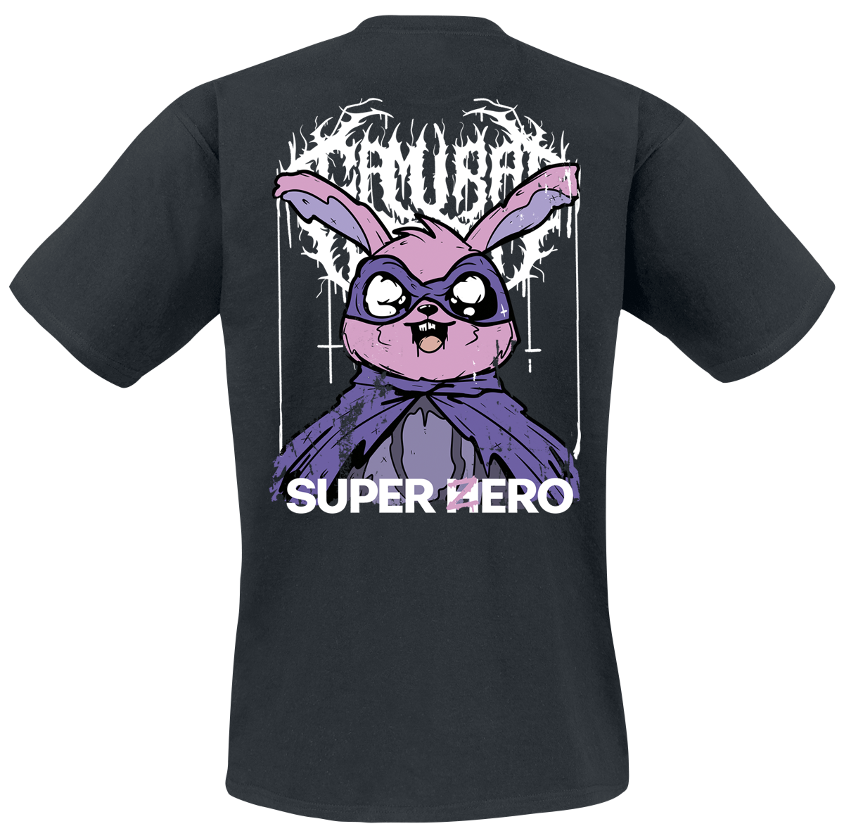 Samurai Pizza Cats Super Zero T-Shirt black - Image 3
