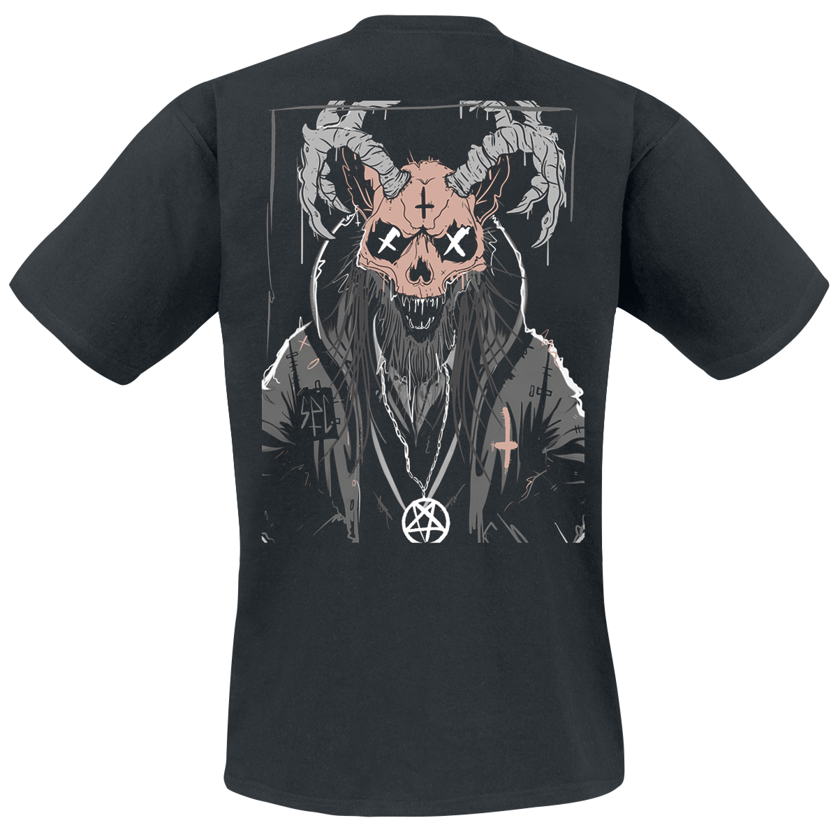 Samurai Pizza Cats Wendigo T-Shirt black - Image 3