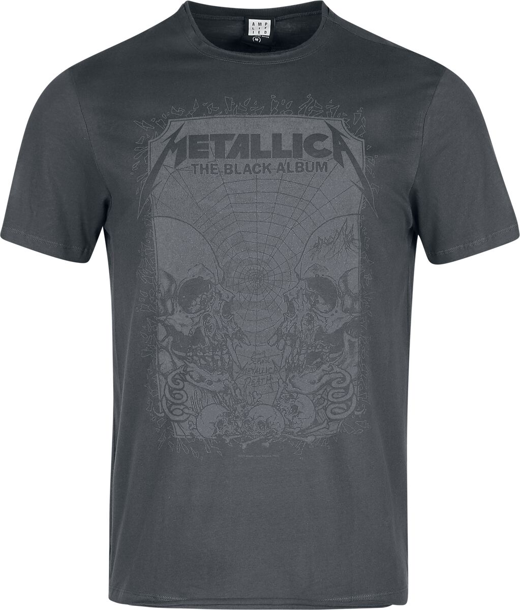 Metallica Amplified Collection - The Black Album T-Shirt charcoal - Image 2