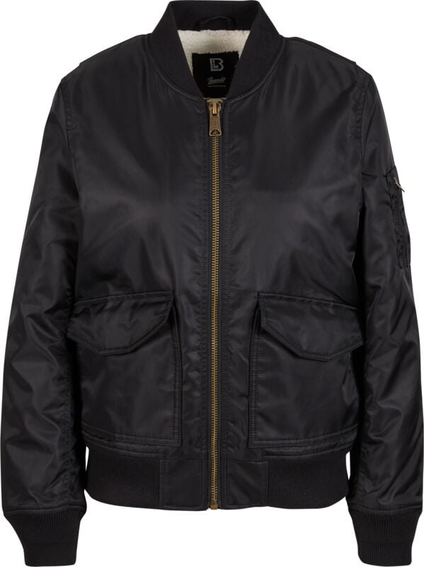 Brandit Sherpa Bomber Jacket Mid-Season Jackets black - Image 2