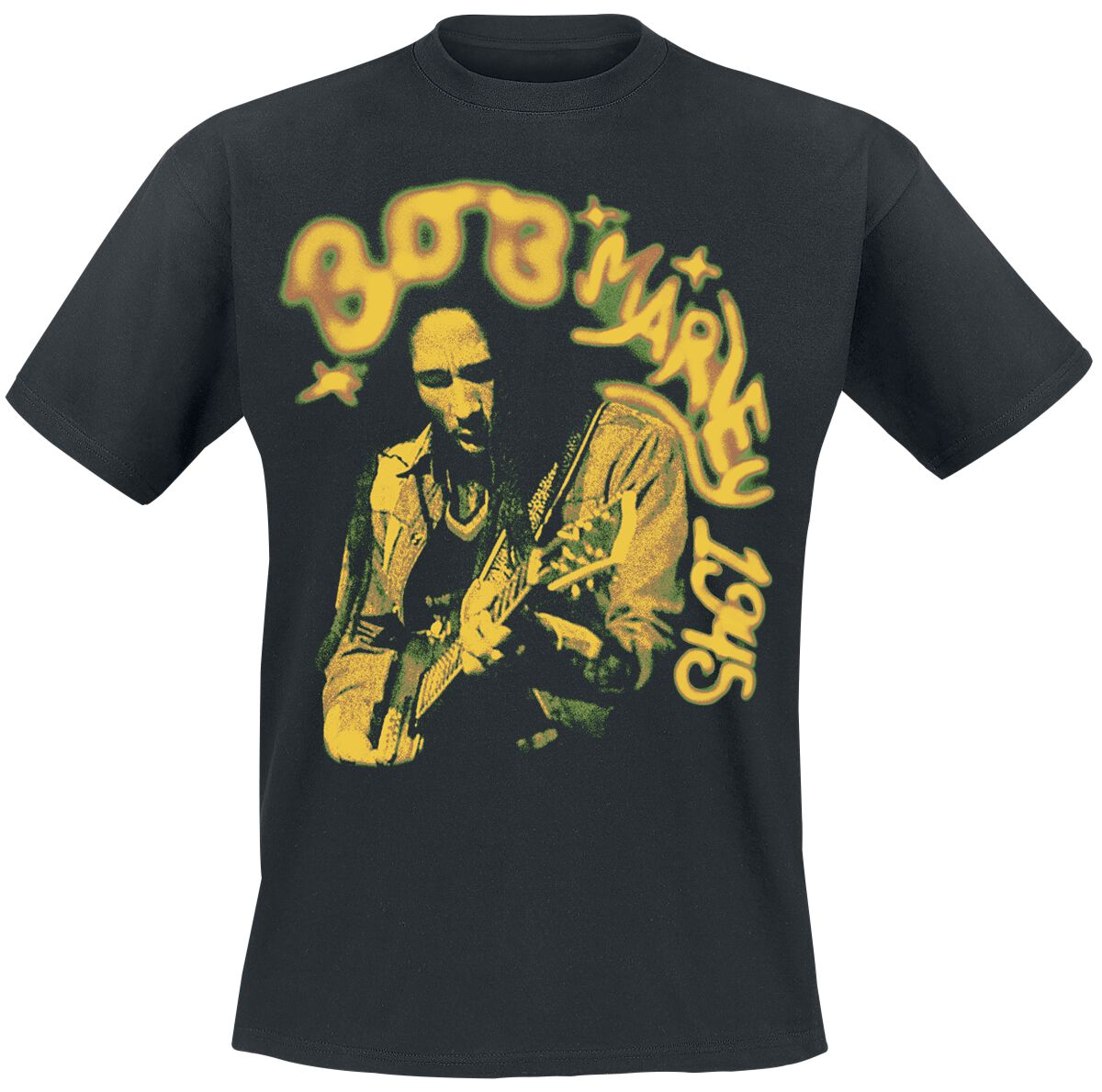 Bob Marley Jamming 1945 T-Shirt black - Image 2