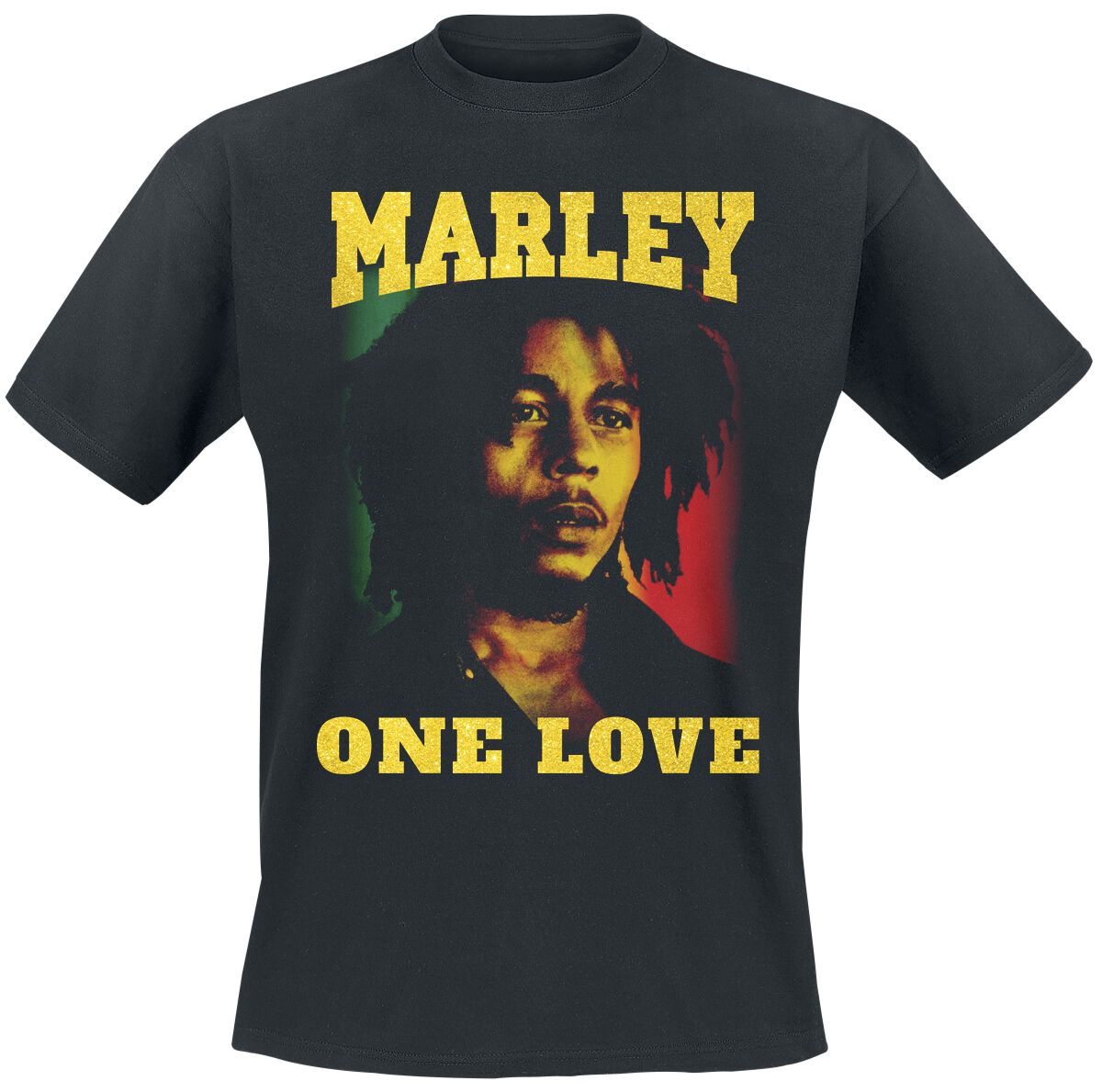 Bob Marley One Love Classic T-Shirt black - Image 2
