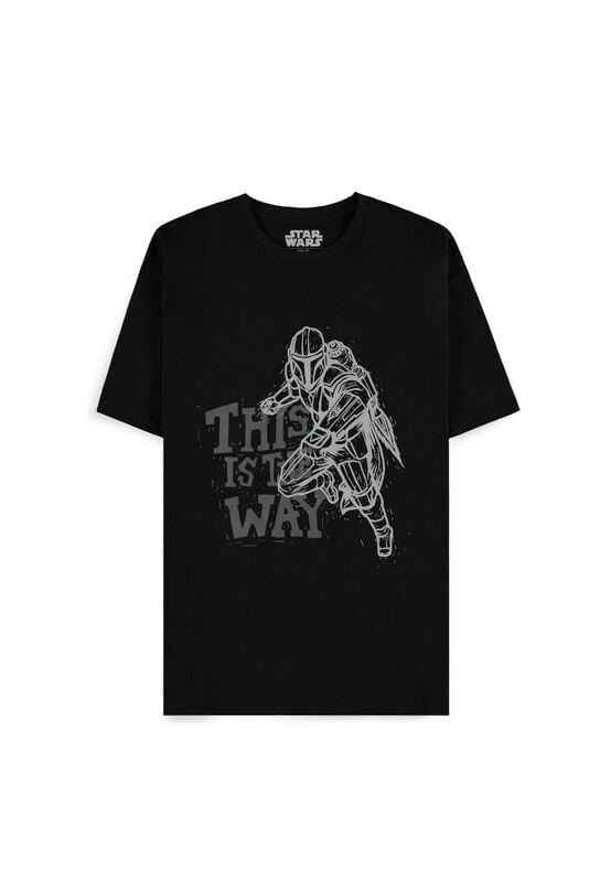 Star Wars The Mandalorian T-Shirt black - Image 2