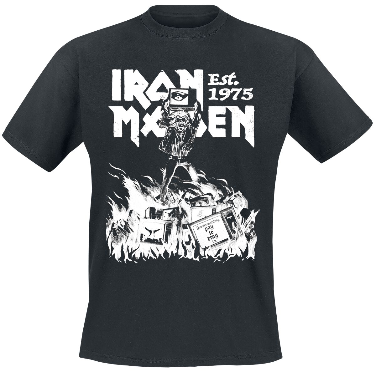 Iron Maiden Holy Smoke T-Shirt black - Image 2