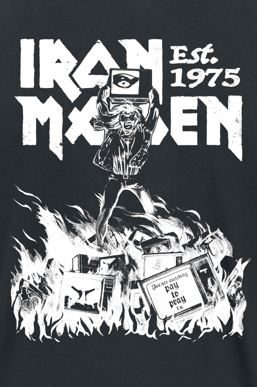 Iron Maiden Holy Smoke T-Shirt black - Image 3