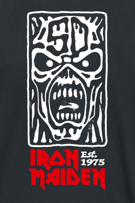 Iron Maiden Stamp Logo 4 T-Shirt black - Image 3