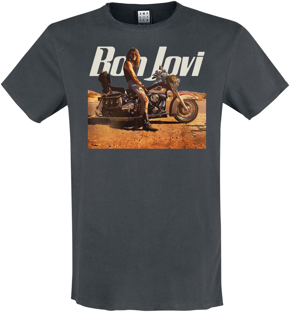 Bon Jovi Amplified Collection - Wanted Dead Or Alive T-Shirt charcoal - Image 2