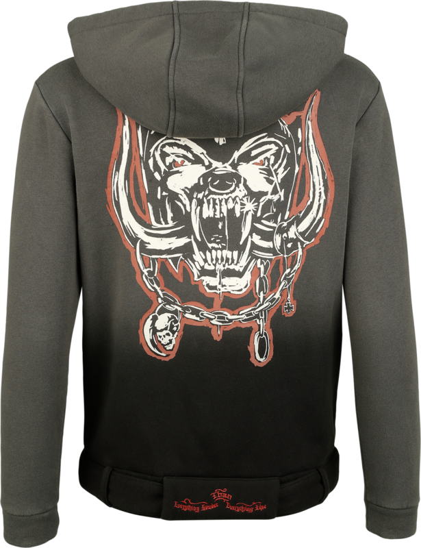 Motörhead EMP Signature Collection Hoodie grey black - Image 3
