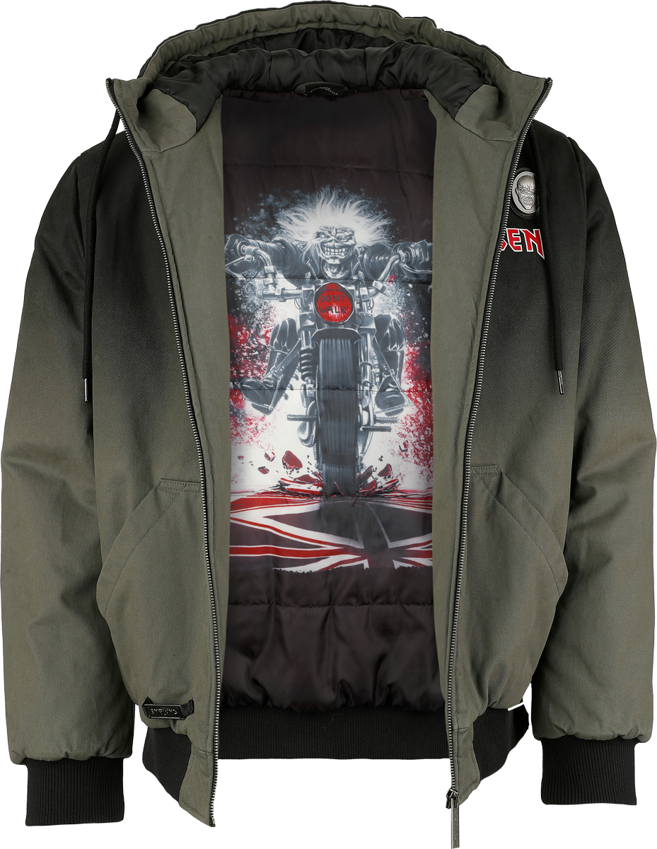 Iron Maiden EMP Signature Collection Winter Jacket grey black - Image 3