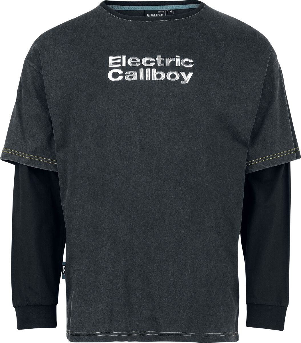 Electric Callboy EMP Signature Collection Long-sleeve Shirt dark grey black - Image 2