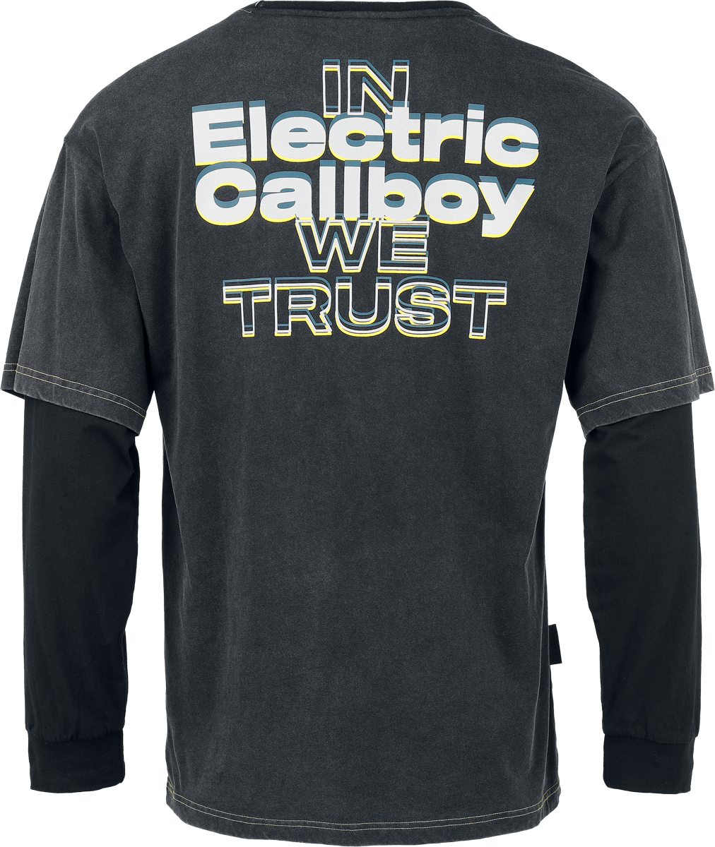 Electric Callboy EMP Signature Collection Long-sleeve Shirt dark grey black - Image 3