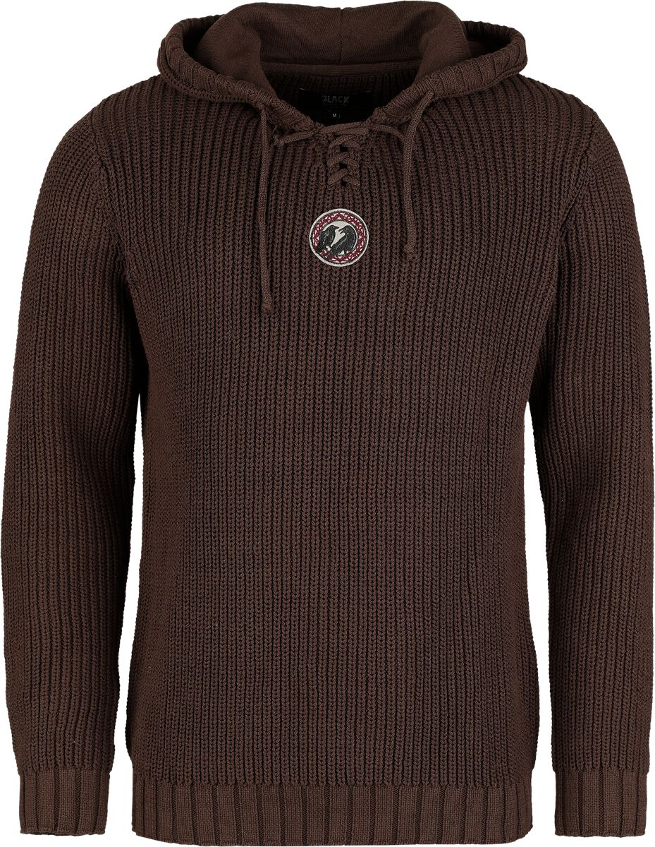 Black Premium by EMP Brown Hoodie with drawstring Knit jumper brown - Image 2
