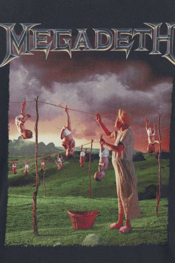 Megadeth Youthanasia Original Cover T-Shirt black - Image 3