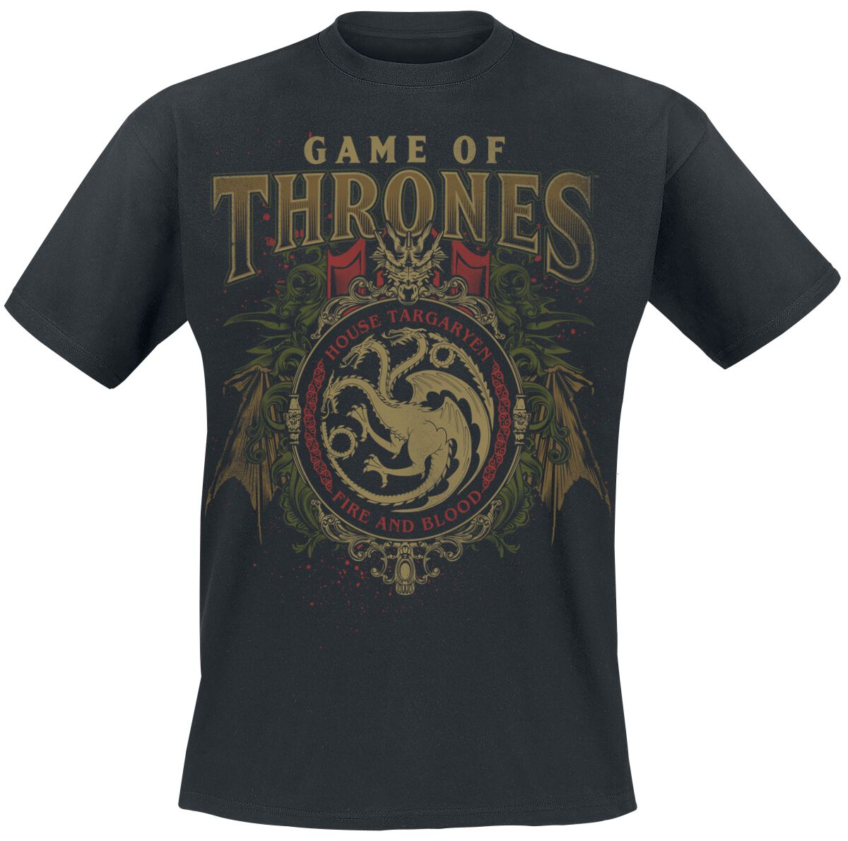 Game of Thrones Targaryen Ornaments T-Shirt black - Image 2