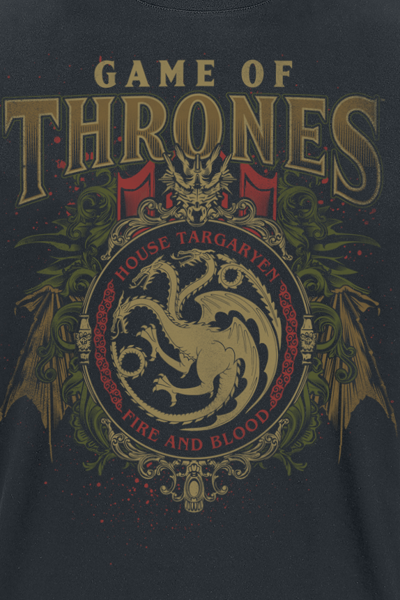 Game of Thrones Targaryen Ornaments T-Shirt black - Image 3