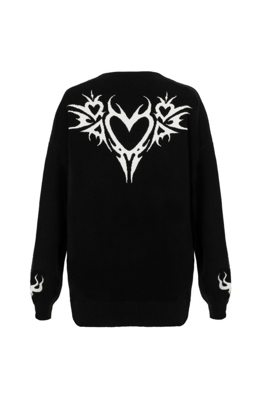 Hell Bunny Mercy Cardigan Cardigan black white - Image 3