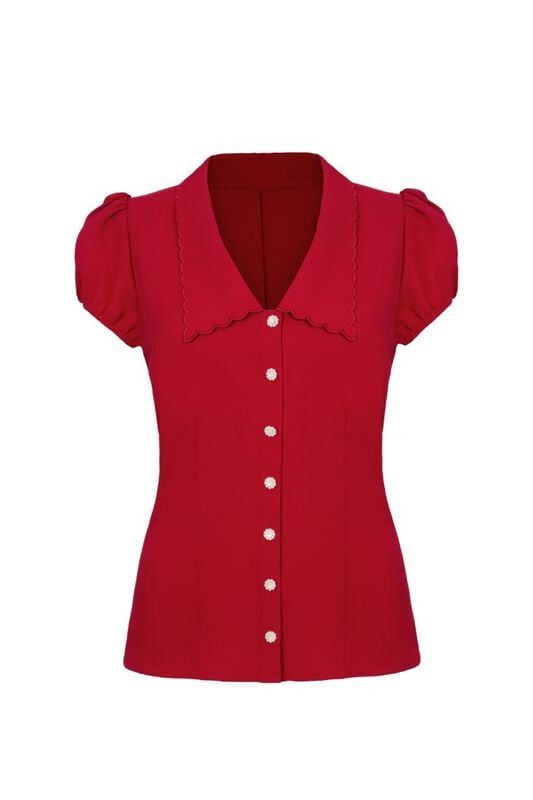 Hell Bunny Maddy Blouse Blouse red - Image 2