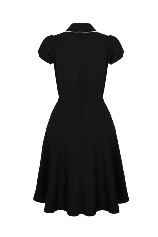 Hell Bunny Drusilla Dress Midi Dress black white - Image 3