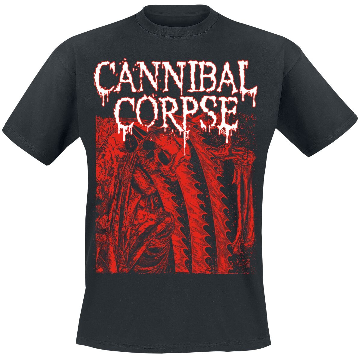 Cannibal Corpse Saw Face T-Shirt black - Image 2