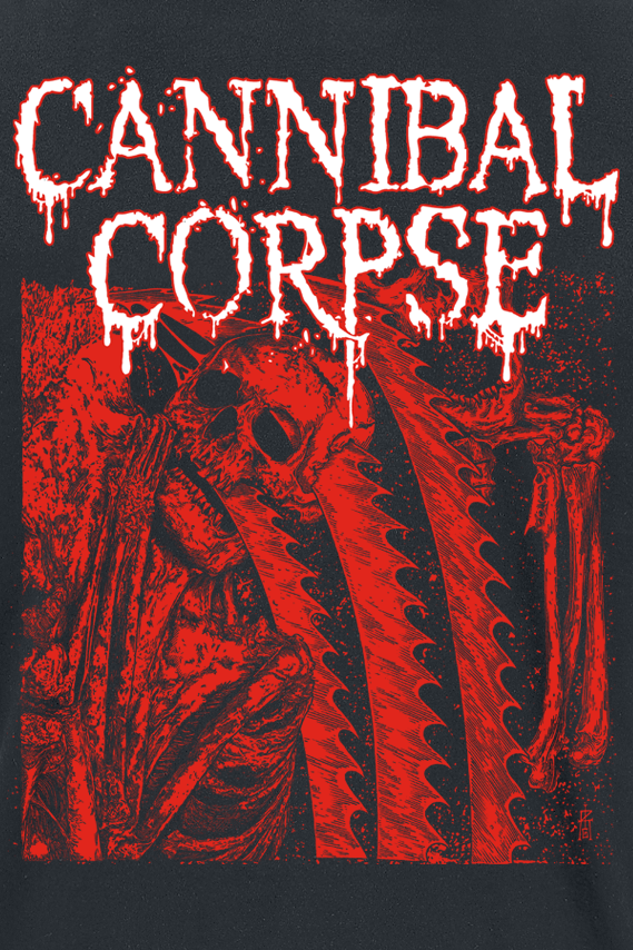 Cannibal Corpse Saw Face T-Shirt black - Image 3
