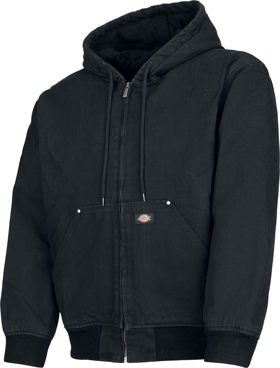 Dickies Hilham Hooded Canvas Jacket Hoodie Jacket black - Image 3