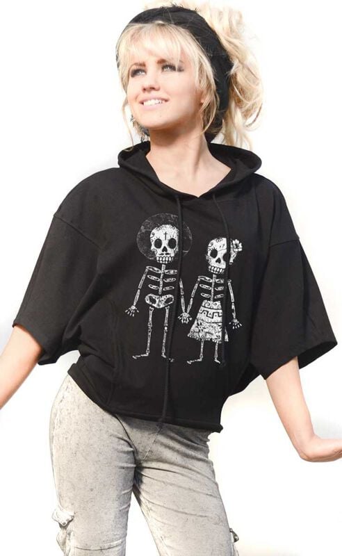 Outer Vision Skeleton Lovers Women's Hoodie Hoodie black - Image 2